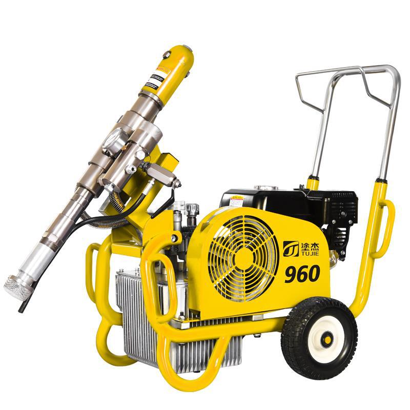 腻子喷涂机 防水喷涂 tj960高压无气 高粘度涂料涂捷960