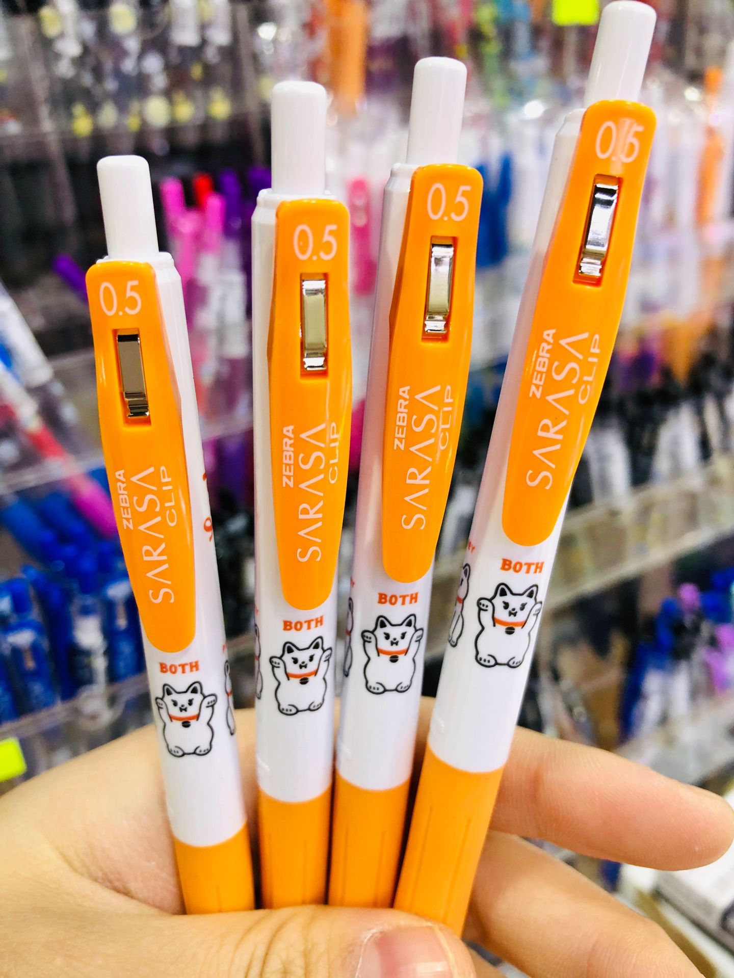 日本zebra斑马招财猫限定新品中性笔jj15学生用可爱中性笔0.5黑色