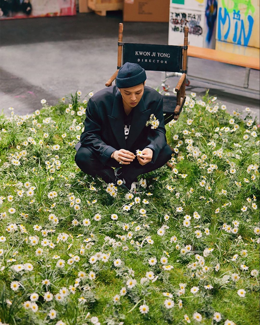 gd权志龙ins同款小清新太阳花气质冷淡风小雏菊耳钉 男女百搭耳环