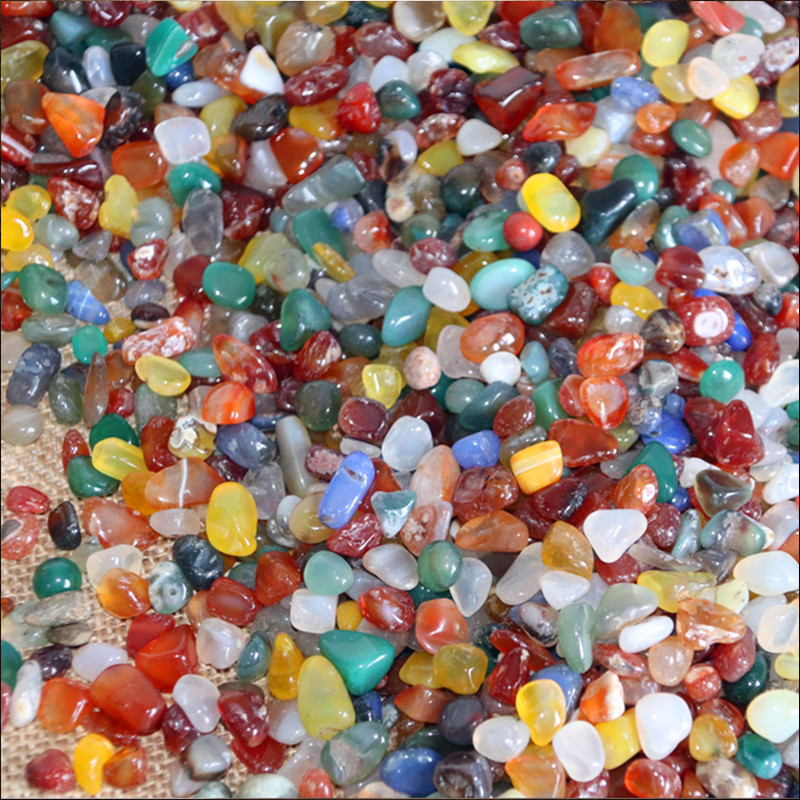 天然彩石碎石供 佛用品 装藏七彩石头供佛七宝石修曼扎供石量大优