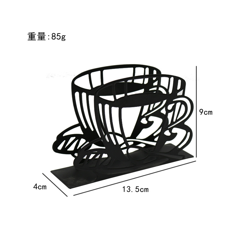 Creative Cartoon Pattern Tissue Holder Dining Table Metal Napkin Holder Napkin Clip Restaurant Coffee Shop Hotel