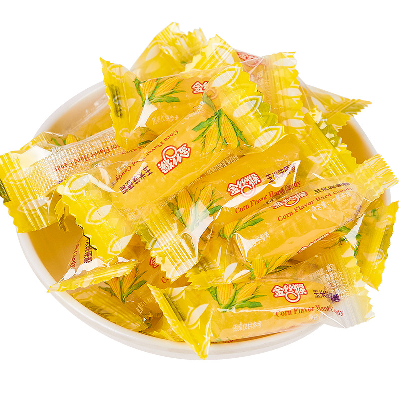 金丝猴玉米糖硬糖500g散装结婚婚庆喜糖童年怀旧糖果小零食品批发