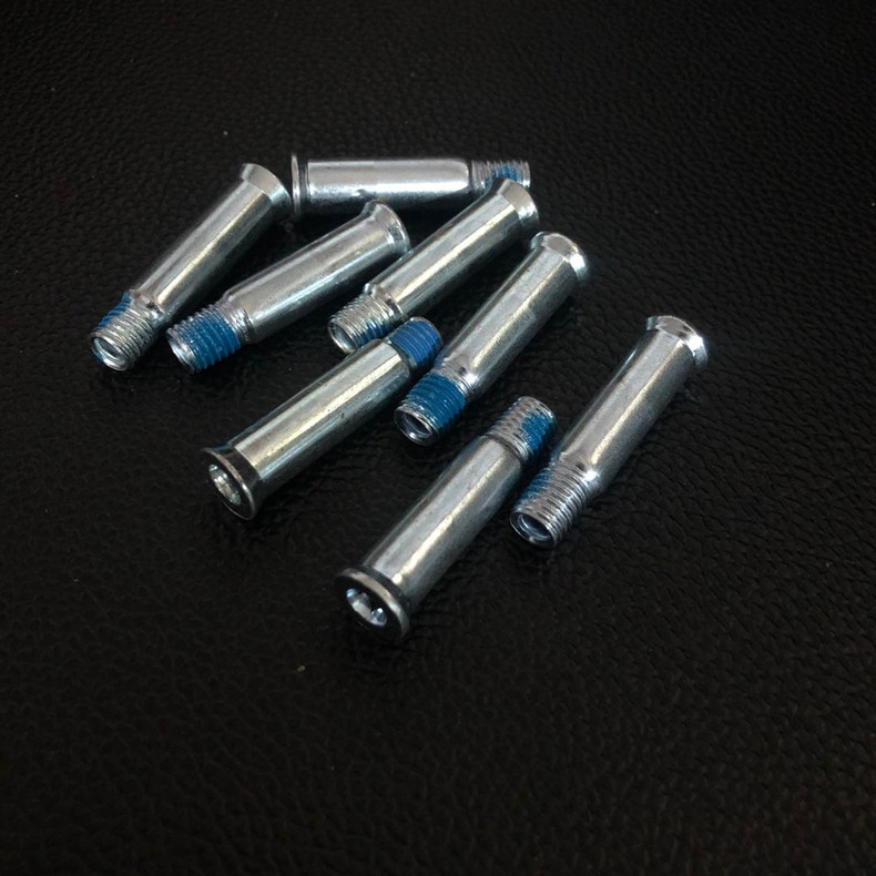 疯子家族bmxg轮滑鞋穿钉配件溜冰鞋螺丝螺杆平花鞋穿钉配件单面