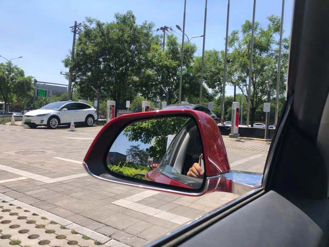 适用于特斯拉model3倒车镜片后视镜片反光镜镜片