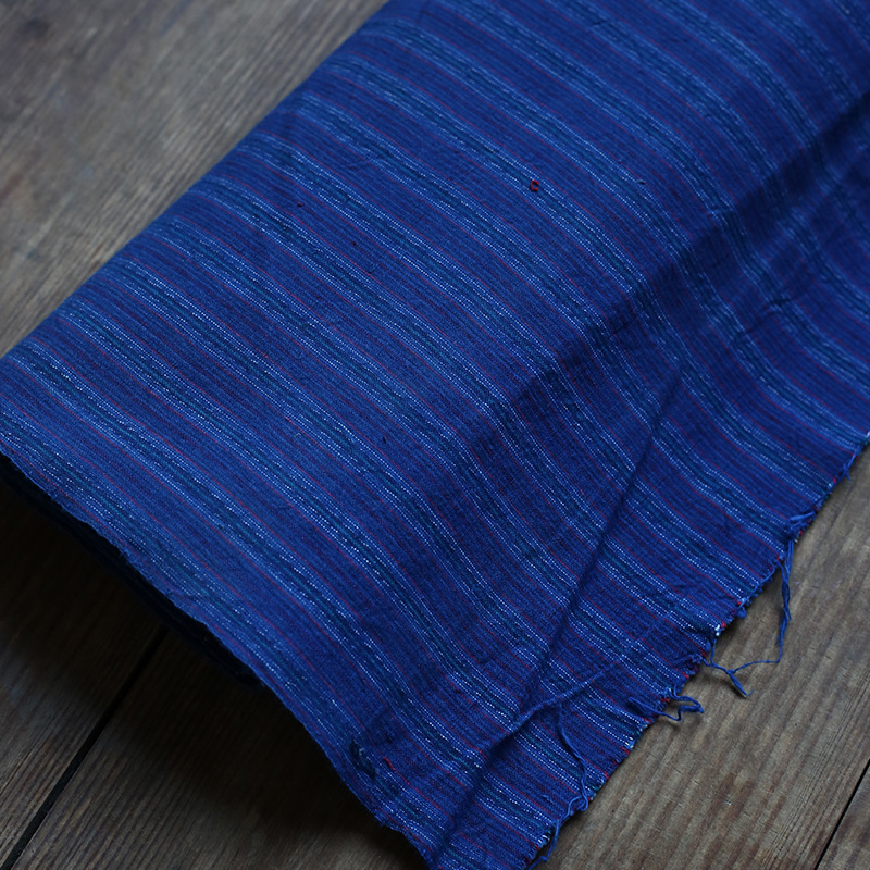 批发崇明土布老布茶席桌旗布纯棉厚实拼布diy手工包袋刺子绣粗布