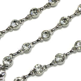 厂家直销高品质8mm水钻链条包包服饰肩带时尚挂链diy饰品配件