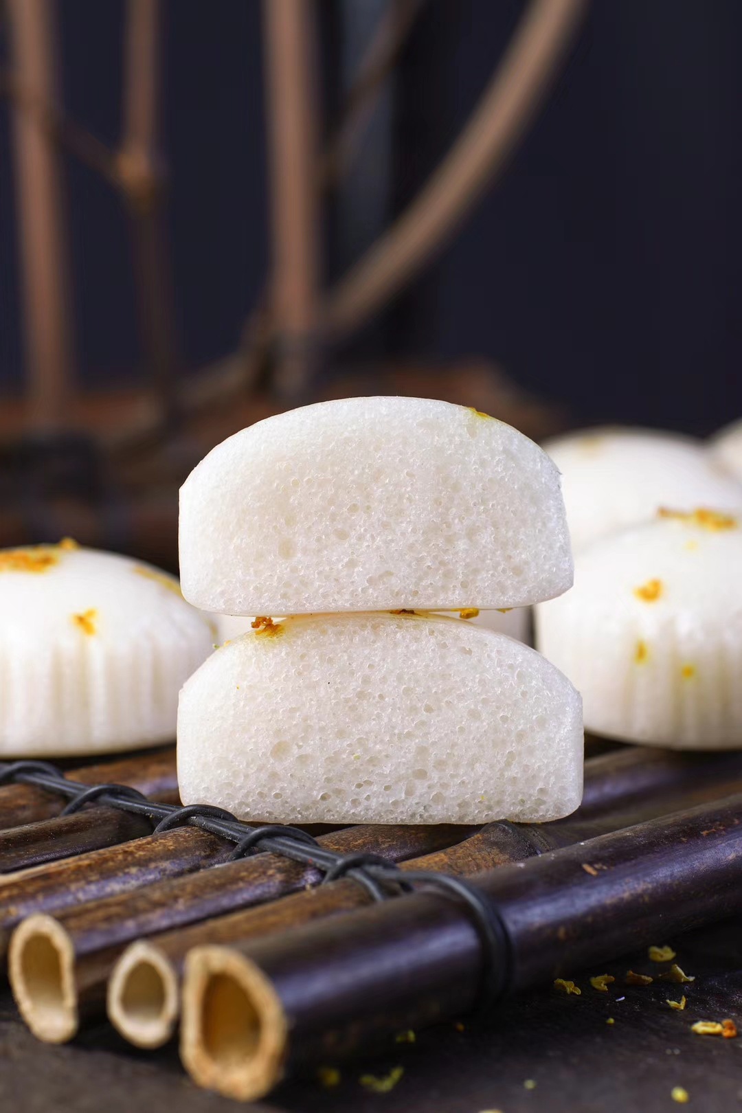 白糖桂花糕 发糕传统手工 速冻糕点 糯米糕10个*12包(3.6kg/件)