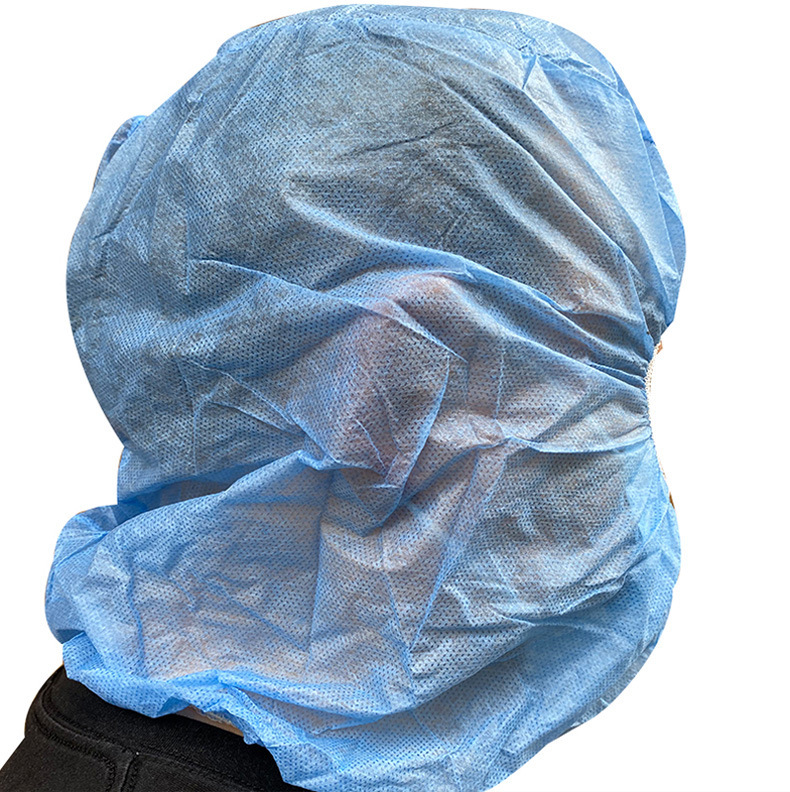 出口加厚无纺布头套 厂家批发定制一次性头套sms加厚防尘头套帽