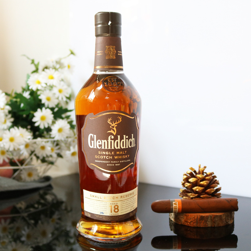 洋酒批发 格兰菲迪18年单一纯麦威士忌 glenfiddich whisky 烈酒