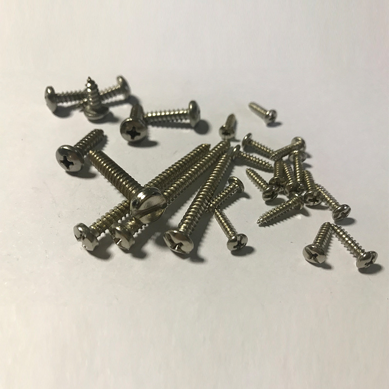 盘头一字十字复合槽全螺纹自攻螺钉