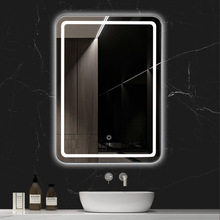 酒店工程多功能智能镜触摸屏led带灯镜防雾浴室镜卫生间化妆镜子