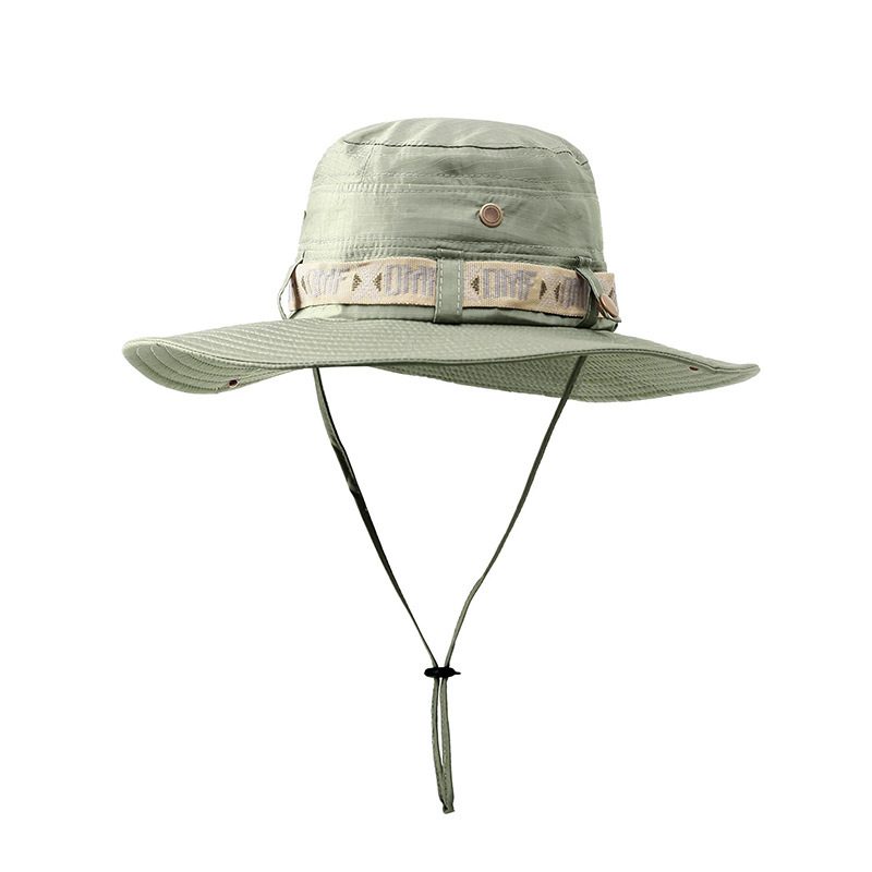 Outdoor UV-Proof Boonie Hat Men's Summer Bucket Hat Sun Hat Men's Sun Hat Korean Mountaineering Fishing Hat