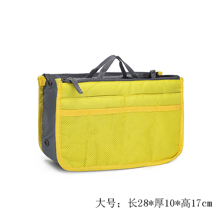 23 New Korean Style Double Zipper Silk Cotton Bag Middle Bag Storage Bag Middle Bag Cosmetic Bag 16 Color Wash Bag Liner Bag