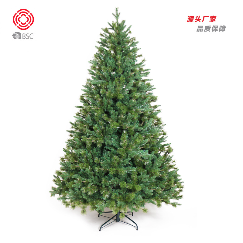 Christmas Decorations Cross-Border Christmas Tree Ultra-Fine-Meshed Thickening Pe + Sub-Section Pine Needle + Pvc Automatic Christmas Tree