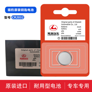 原装cr2032猎豹cs10 cs9 cs6汽车智能钥匙遥控器纽扣电池电子