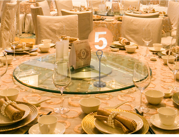 不锈钢台号牌餐牌架酒店餐桌牌菜单夹号码夹婚庆标牌席位卡桌号牌