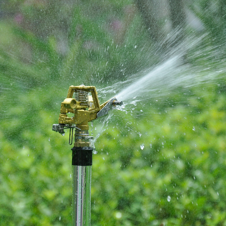绿化草坪喷灌喷头浇水工具花园别墅庭院不锈钢三角支架锌鸟洒水器