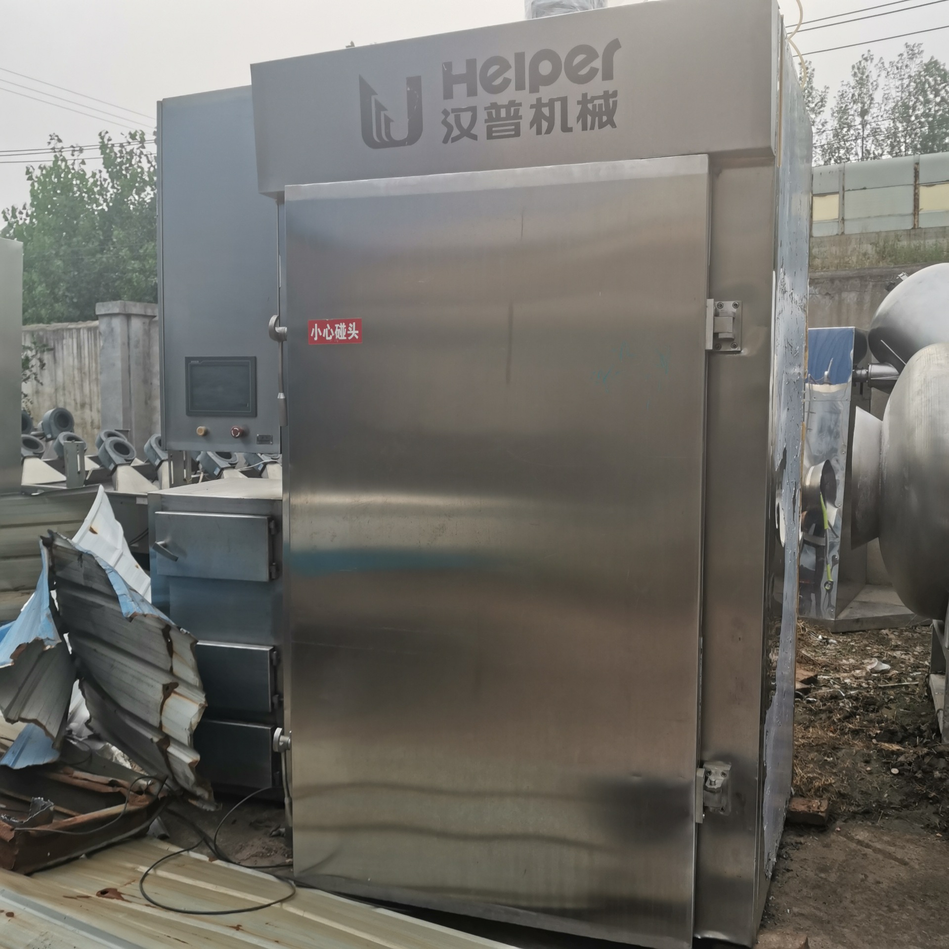 二手烟熏炉汉普250烟熏炉一门一车烟熏炉两门两车烟熏炉销售回收