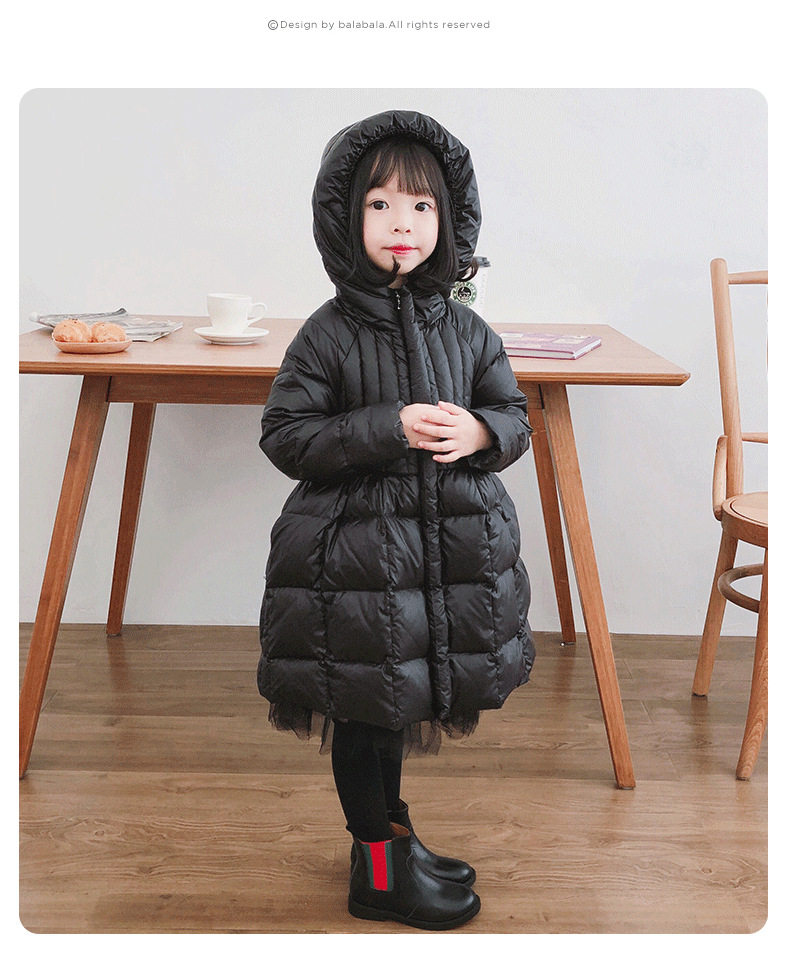 女童棉衣棉袄棉服冬季中长款中大儿童亮面宝宝小女孩洋气加厚外套