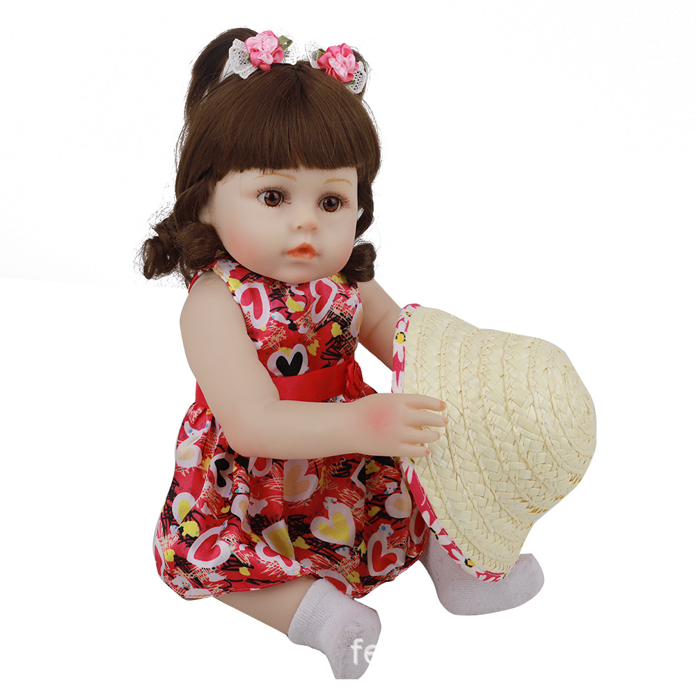 全胶仿真婴儿重生娃娃silicone reborn doll 18 48cm玩具洋娃娃
