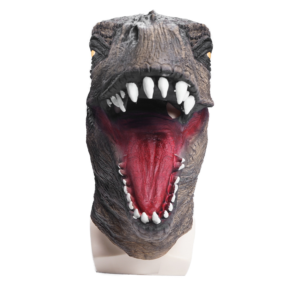 New Products in Stock Supply Latex Dinosaur Mask Activity Party School Stage Props Performance Tyrannosaurus Head Cover
