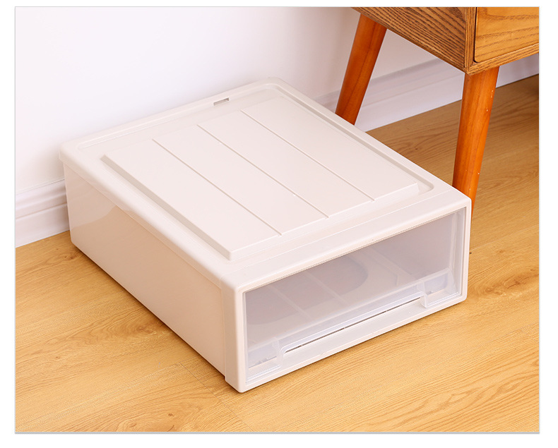 新时尚组合式堆叠抽屉柜衣物整理塑料收纳柜便携式简易透明储物柜