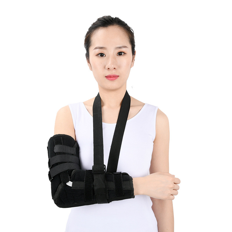 厂家批发肘关节固定带手臂骨折扭伤钢板透气吊带肩肘腕肱骨固定带