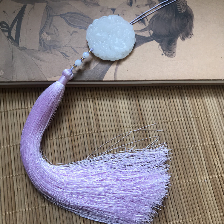 古风汉服龙凤呈祥玉佩流苏腰佩吊坠禁步挂件玉坠旗袍压襟挂饰批发