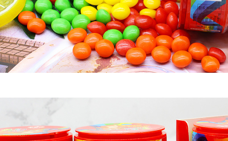 80克欢乐豆软糖水果味儿童零食彩豆糖超市母婴零售批发休闲食品