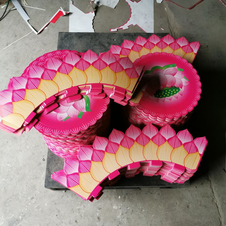 聚宝盆莲花盆招财盆 佛教道教祭祀用品纸扎活烧纸冥币装金砖元宝