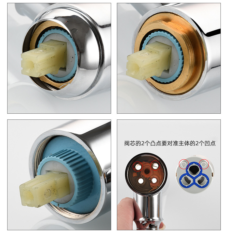 赛道淋浴龙头陶瓷阀芯35#40#龙头阀芯冷热龙头阀芯西班牙赛道阀芯