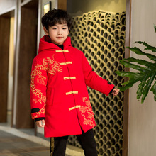 新款儿童汉服秋中国风男童唐装原创长袖厚棉袄代发复古民族风古装