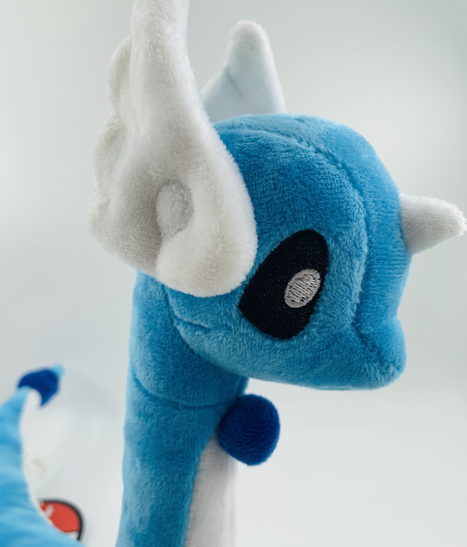 大号68cm 哈克龙 异色 蓝色 粉色 毛绒公仔 带骨架 可弯曲 造型