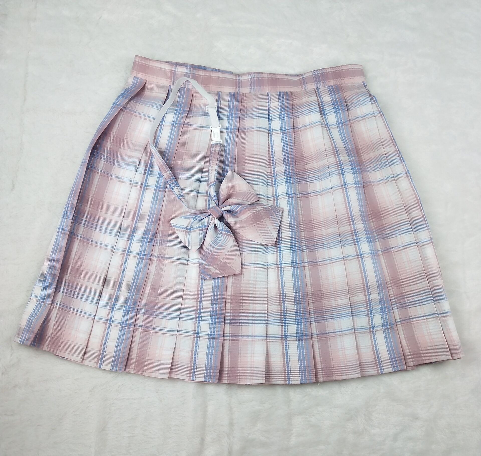 【粉黛】成品布日系正统jk制服百褶半身裙暗袋定位线 42cm