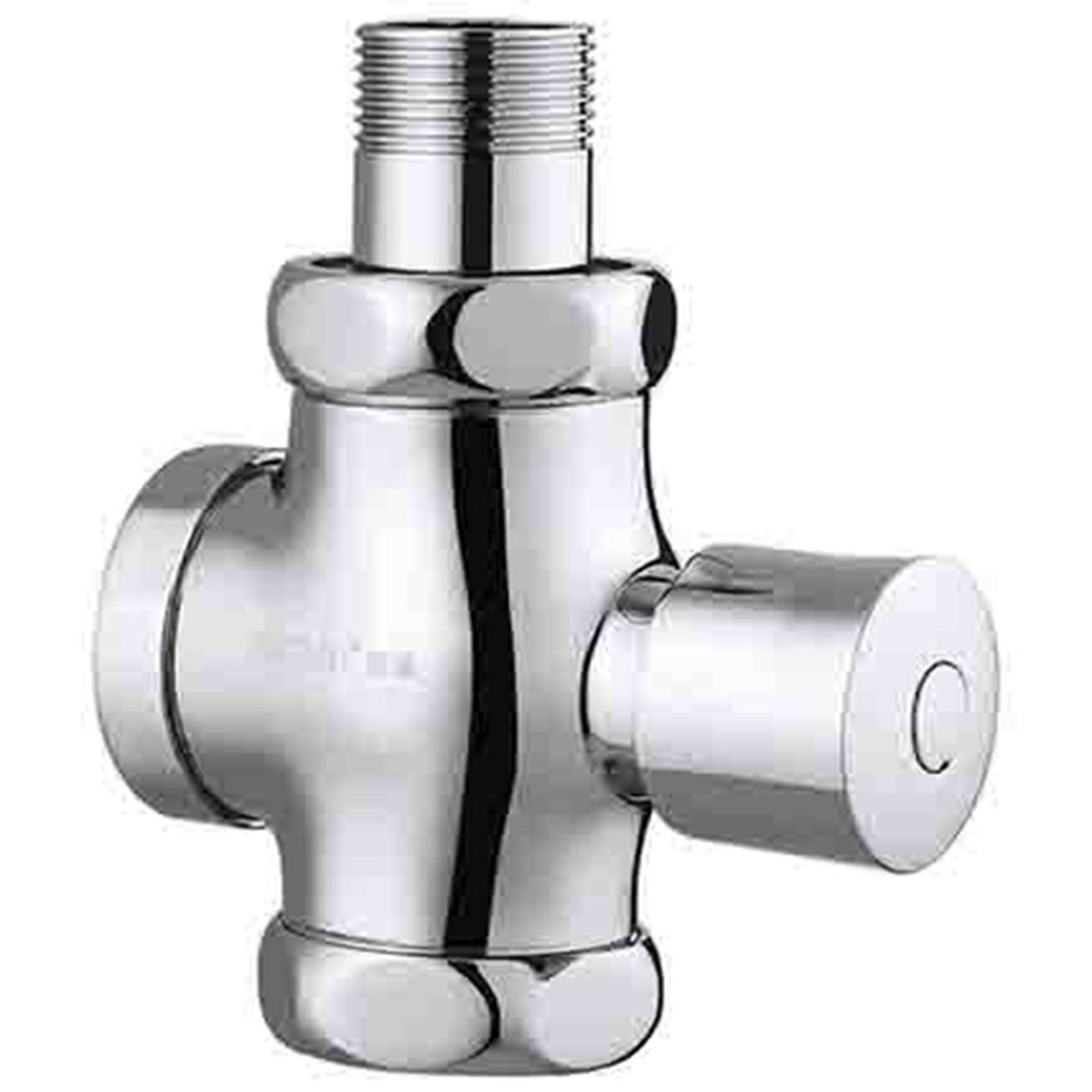 全铜小四通手按式冲水阀大便池厕所冲洗阀蹲便器自闭延时阀新启源