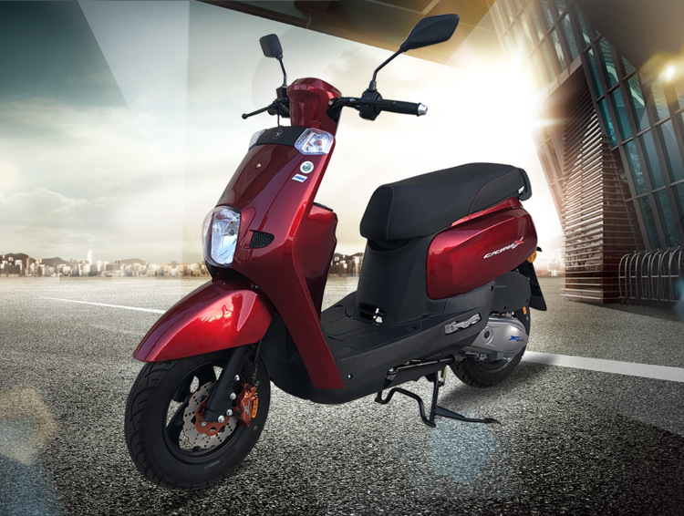 国三s5女装125c踏板摩托车可载货燃油踏板助力车外卖车