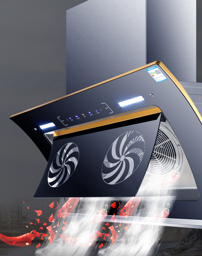 双电机吸油烟机家用侧吸式抽油烟机自动清洗手动开合只能体感特价