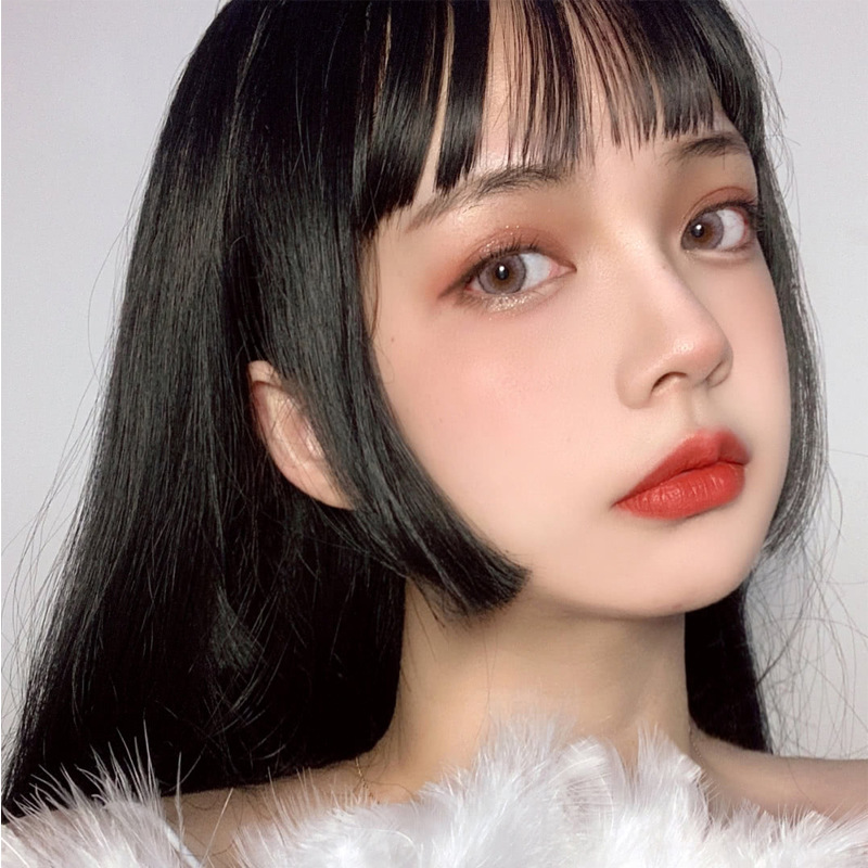 二次元假刘海公主切修脸齐刘海姬发式自然网红日系假发片厂家批发
