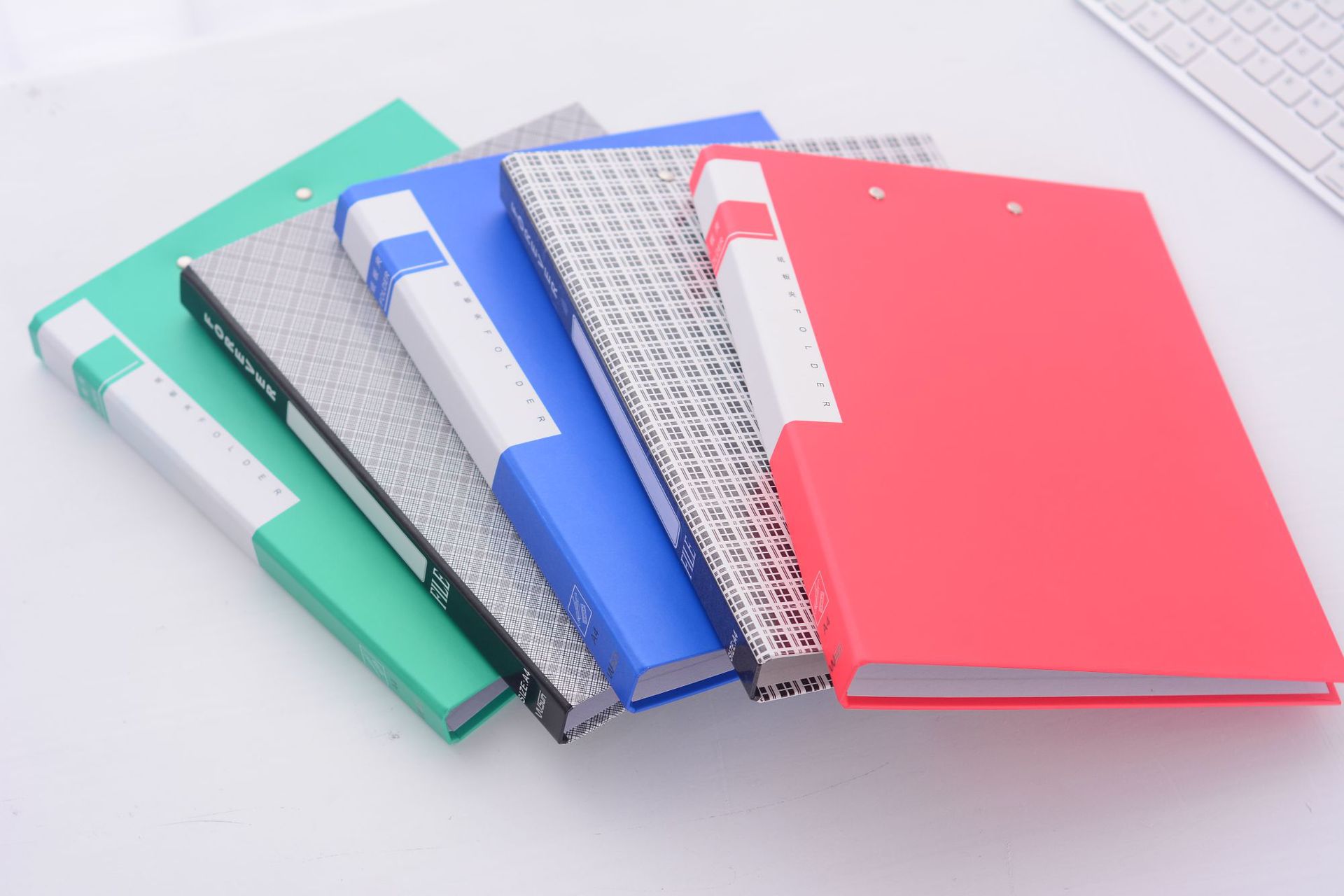 a4经理彩色办公硬纸板资料文件夹 商务多功能档案双强力夹 可定制