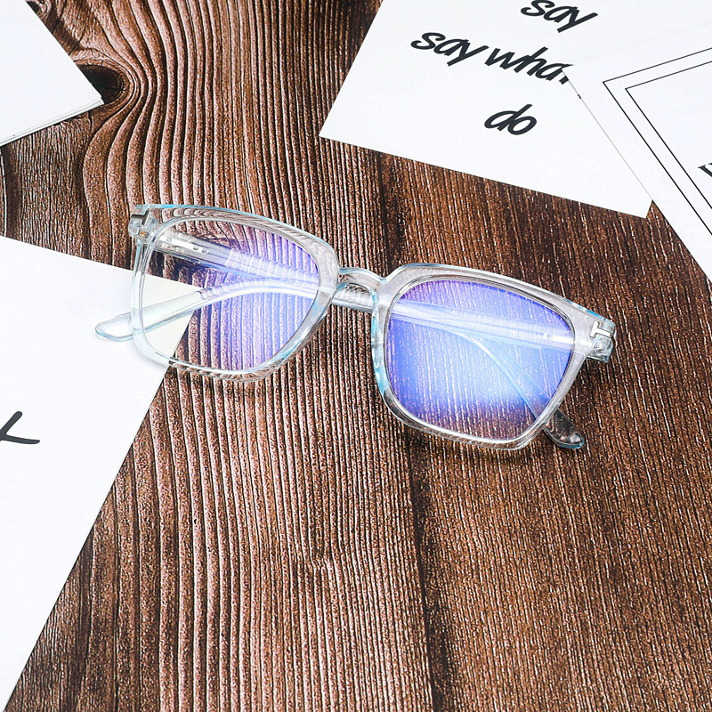 防蓝光眼镜框手机电脑镜女网红复古文艺款眼睛抖音男无度数平光镜