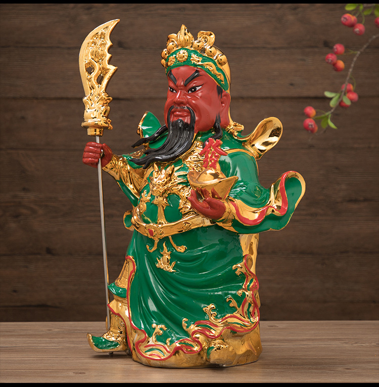 陶瓷佛像立刀关公家居供奉店铺开业财神爷