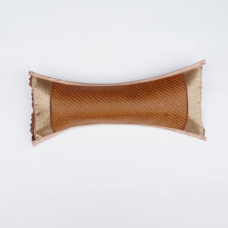 工厂批发 安吉夏季竹藤草扁枕头 茶叶颈椎腰枕 保健护颈枕 骨头枕