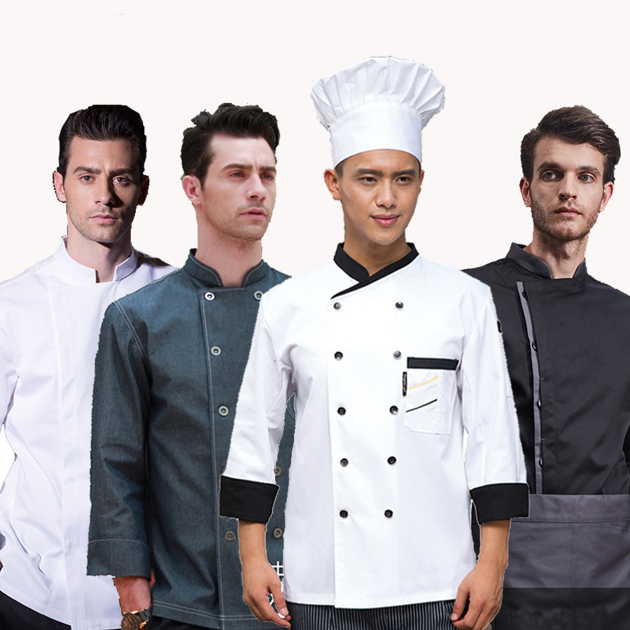 厨师服酒店西餐短袖长袖饭店餐厅后厨食堂烘焙蛋糕厨房男女工作服