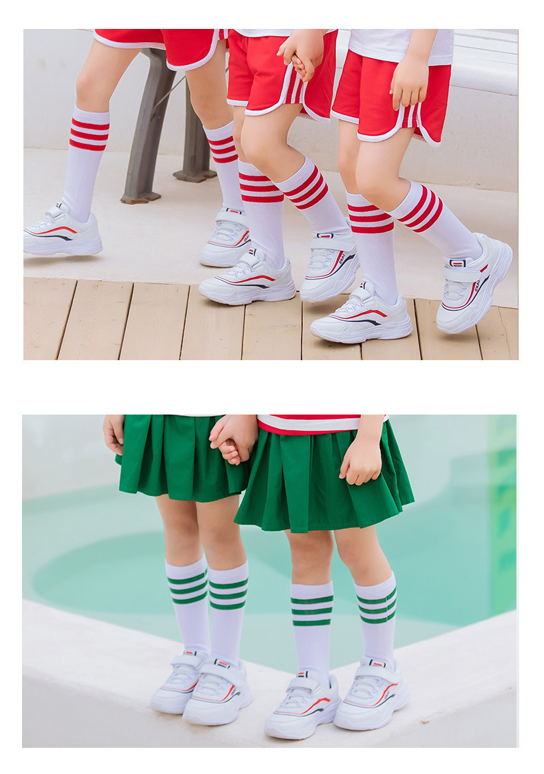 中小学生校服幼儿园园服夏装儿童条纹袜子中筒袜均码防臭透气长袜