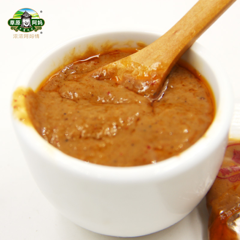 包邮草原阿妈香辣蘸料小包装180g*6袋组合家用麻酱一料多吃调味料