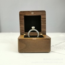 厂家供应木质戒指盒 创意实木首饰盒礼品包装盒可定制批发