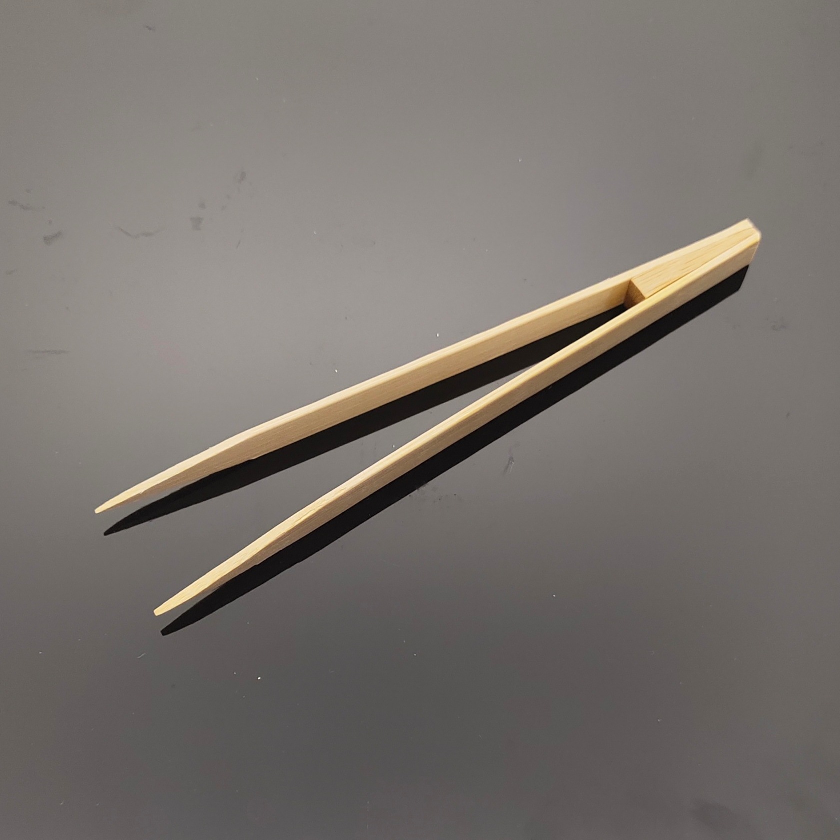 尖头竹镊子防磁性 晶元片石英芯片夹金箔用竹夹子15cm