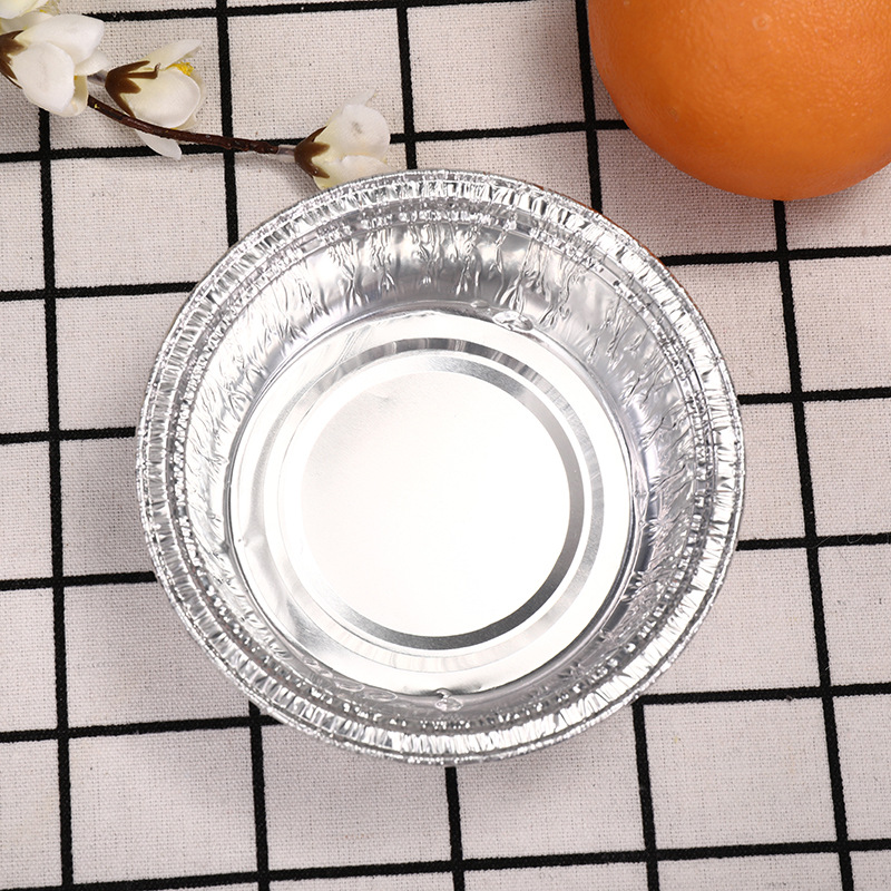 120型号 270ml圆铝箔纸碗烤脑花蒸鸡蛋糕烧烤烘焙金针菇锡箔纸碗