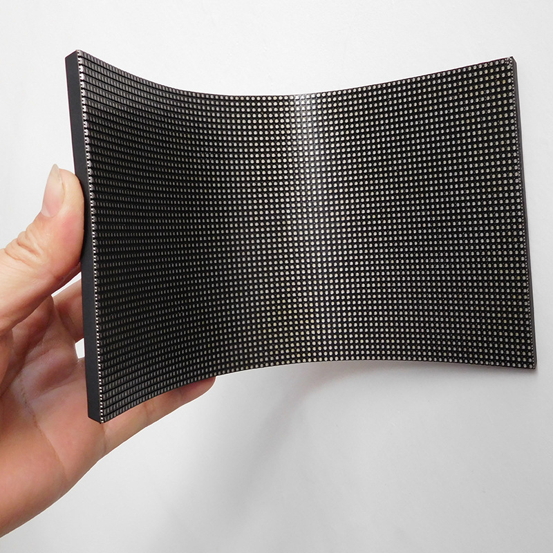 【国星制造】p2小间距弧形led大屏幕 柔性圆形led显示屏软模组