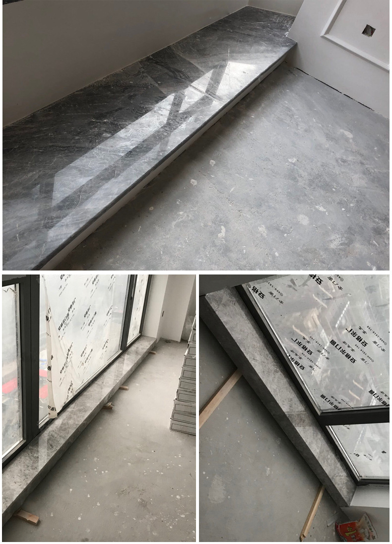 广州天然大理石石材灶台飘窗窗台石挡水条洗手台门槛石过门石定做
